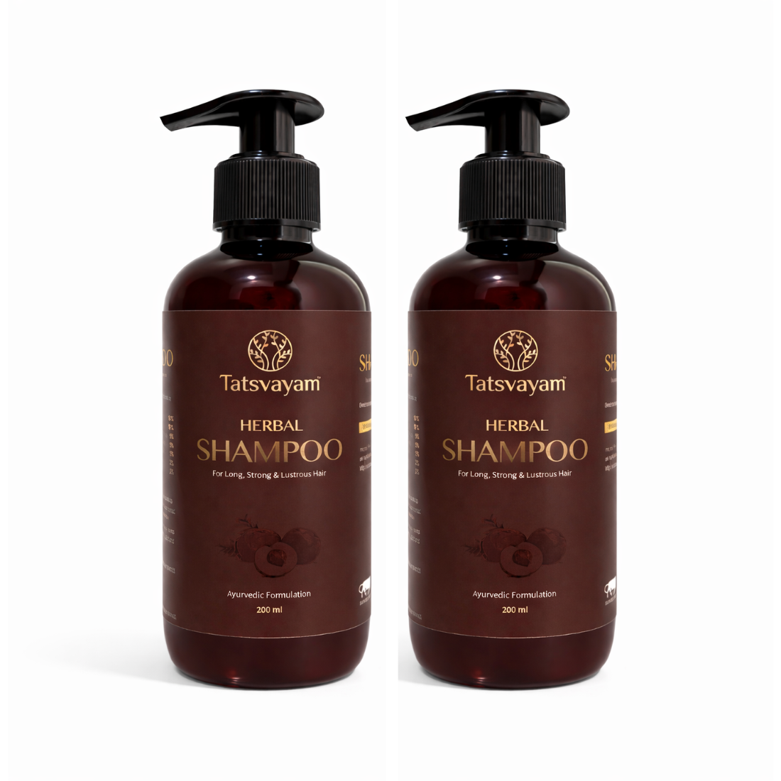 Tatsvayam Herbal Shampoo for Hair Fall Control & Strong Hair | Ayurvedic Shampoo with Amla, Shikakai & Reetha | 200ml